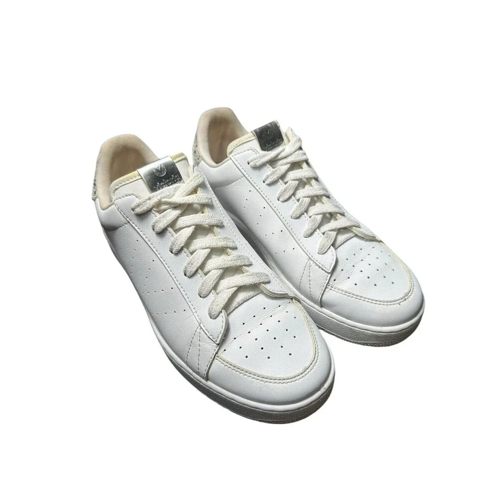 Victoria Shoes Womens EUR 38 US 7 White Low Top Lace Up Athletic Sneakers #S30-4